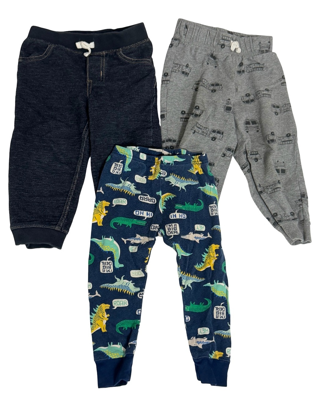 Carter's Navy, Gray & Multicolor Dino Jogger 3-Pack